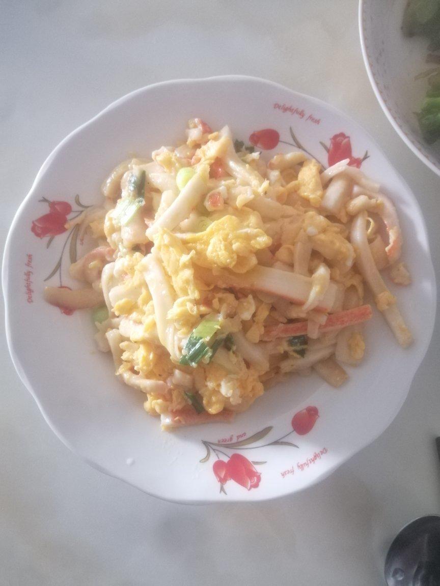 蟹柳滑蛋！鲜嫩到爆！