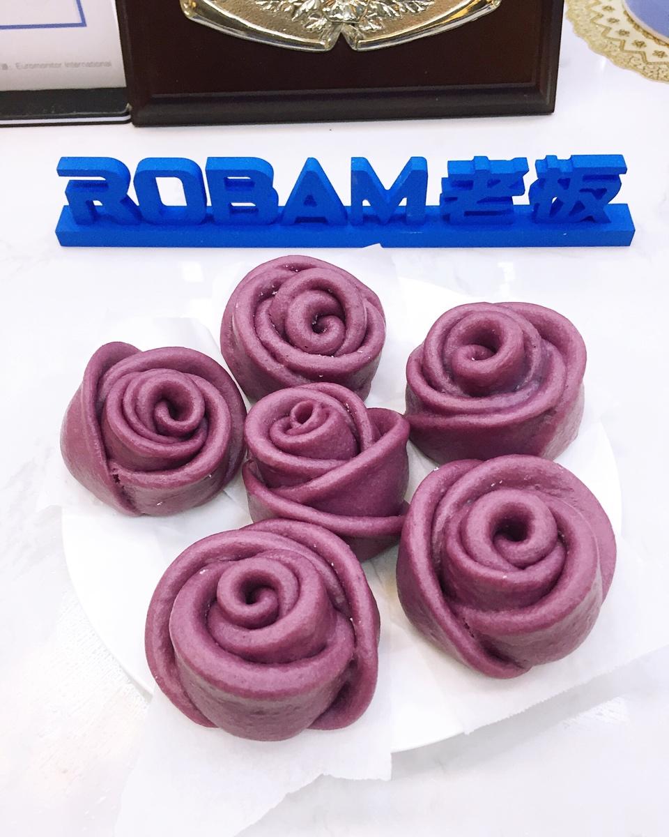 紫薯玫瑰花馒头|老板中式蒸箱S228定制食谱