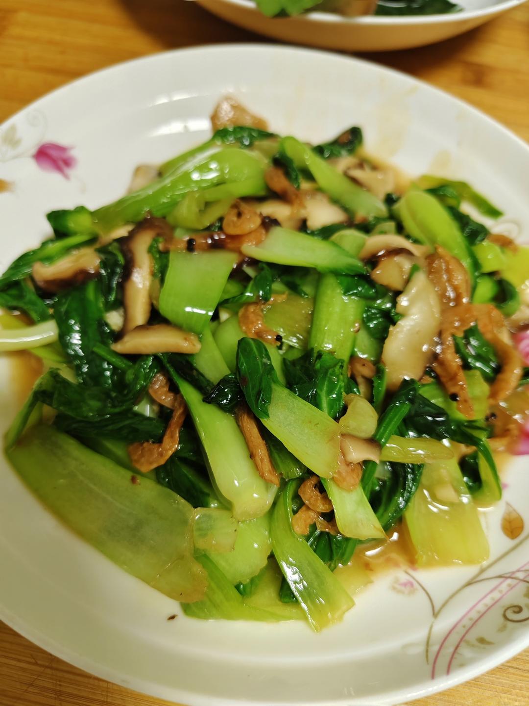 清清淡淡又鲜香爽口的虾皮小油菜🥬