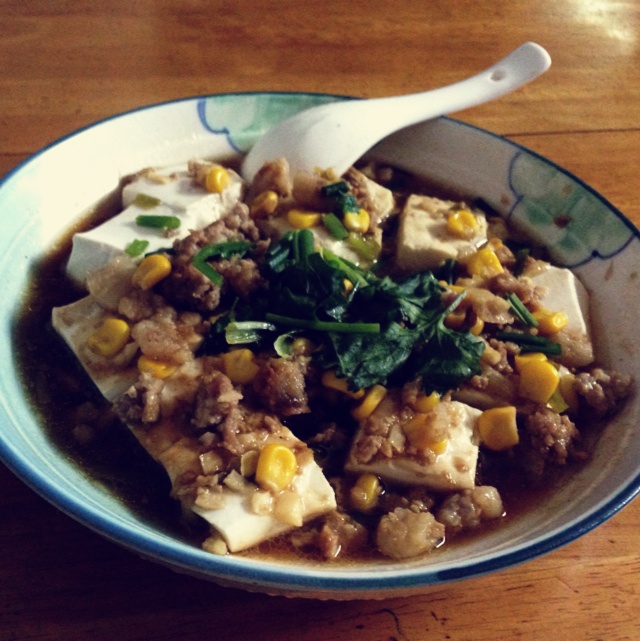 肉末蒸豆腐
