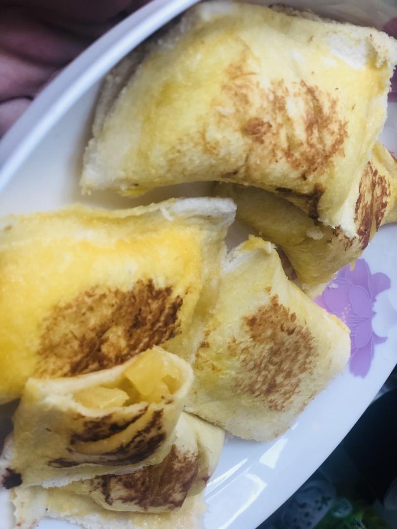 简单易做的吐司菠萝派
