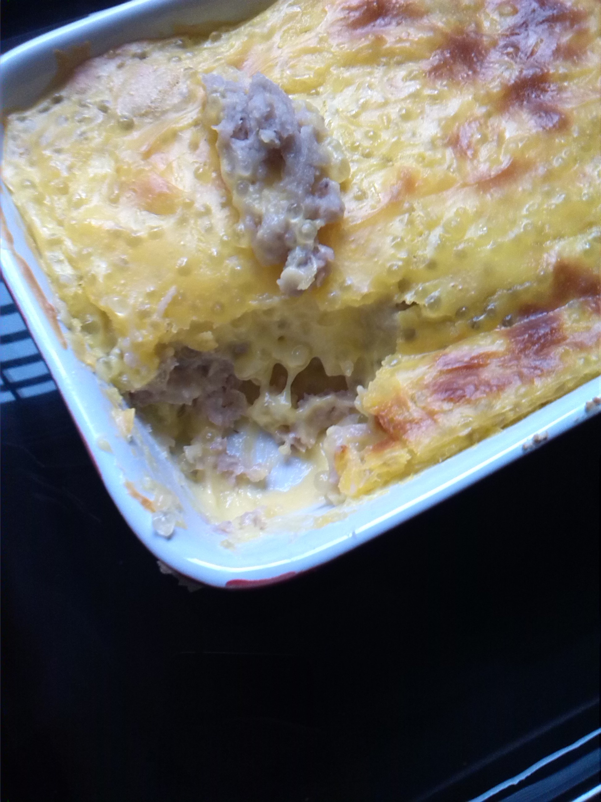 焗荔蓉西米布甸