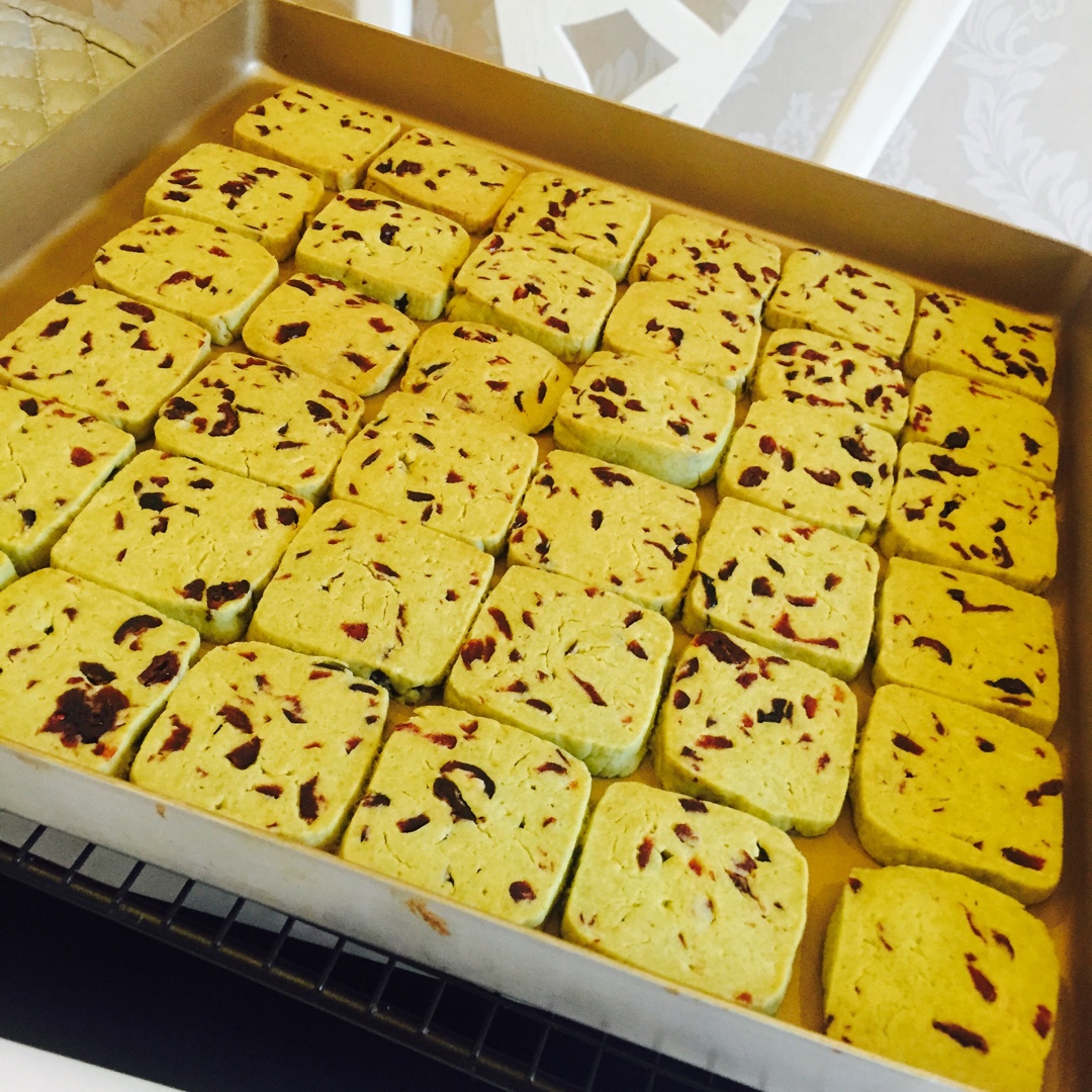 抹茶蔓越莓饼干