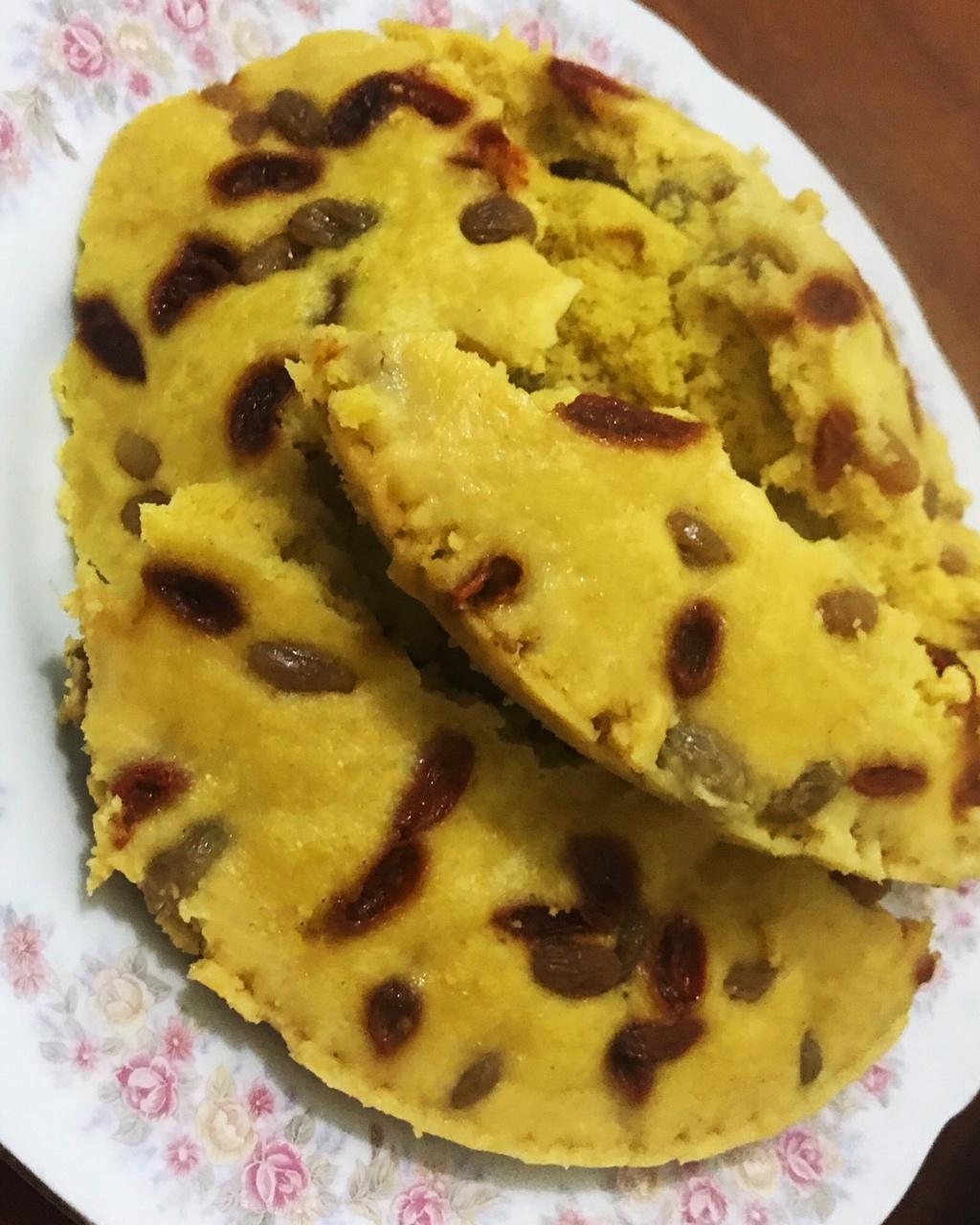 葡萄干玉米面发糕