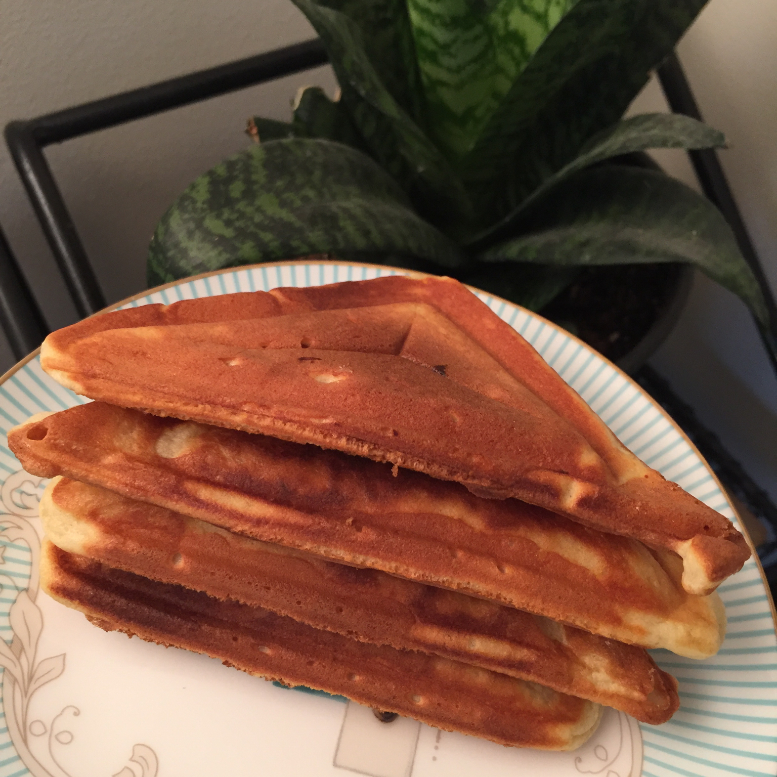 芝麻酸奶华夫饼