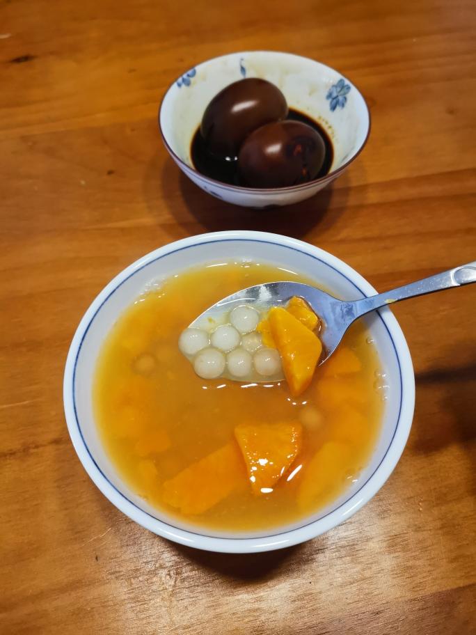 温暖的红薯小丸子