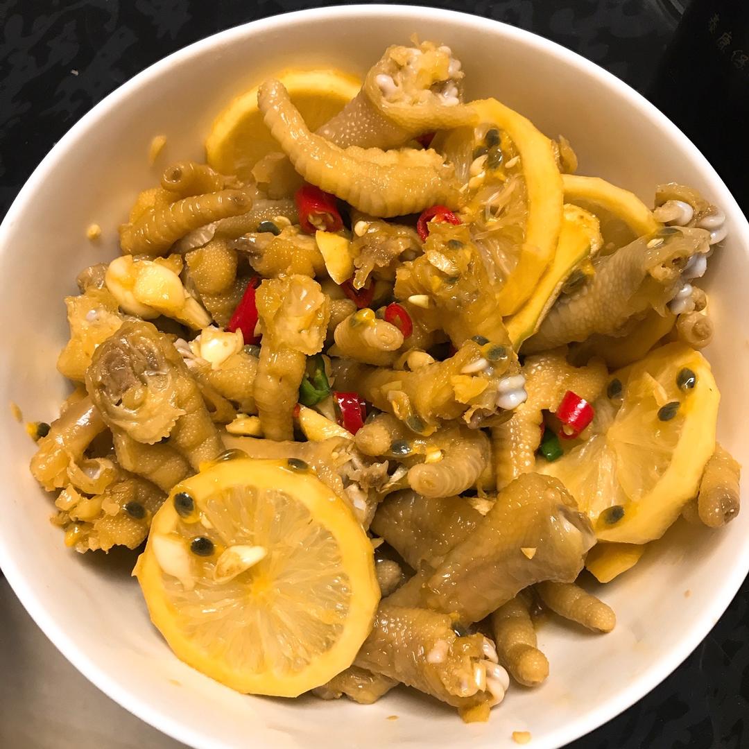 柠檬百香果鸡爪