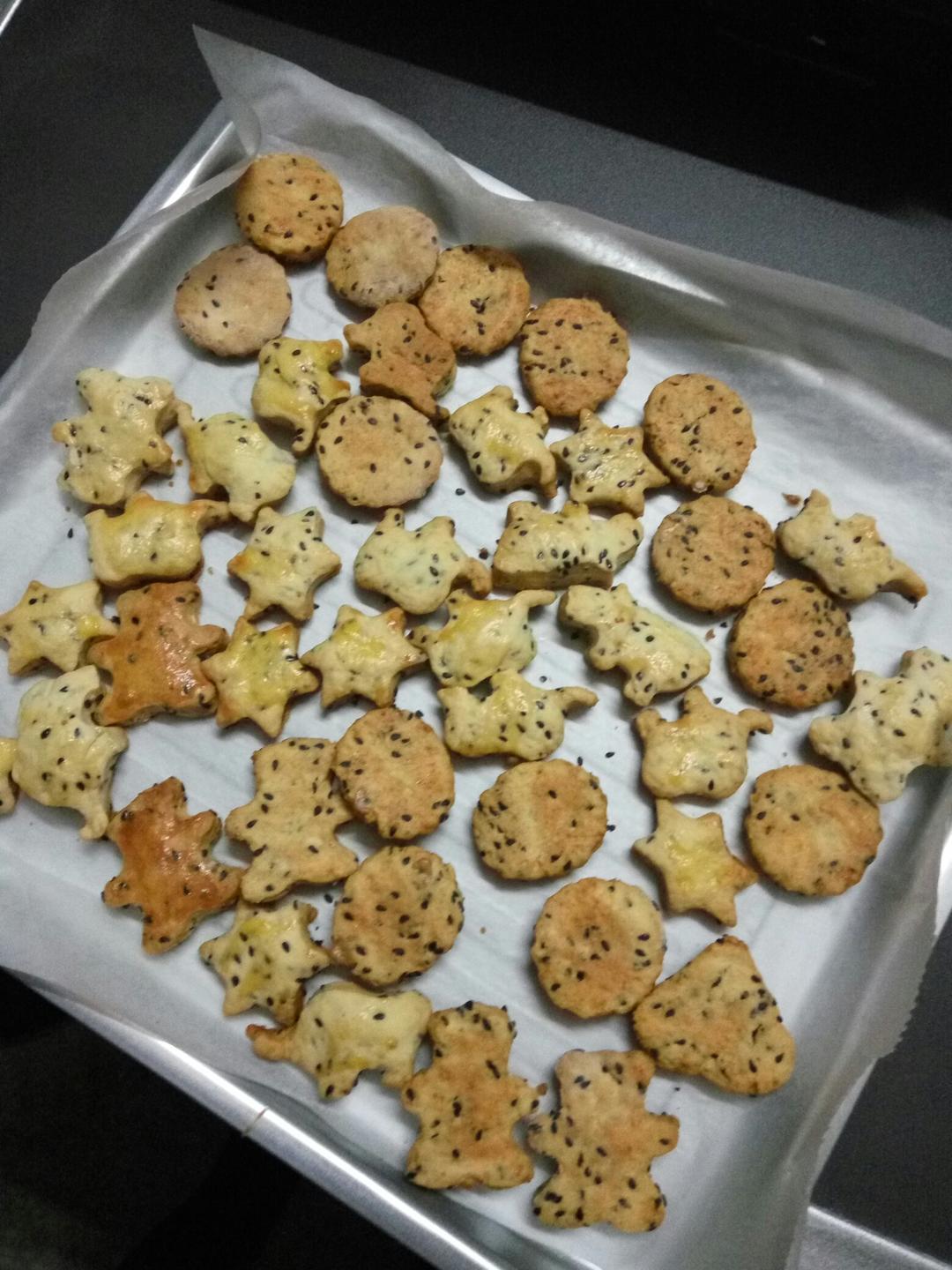 黑芝麻咸香饼干