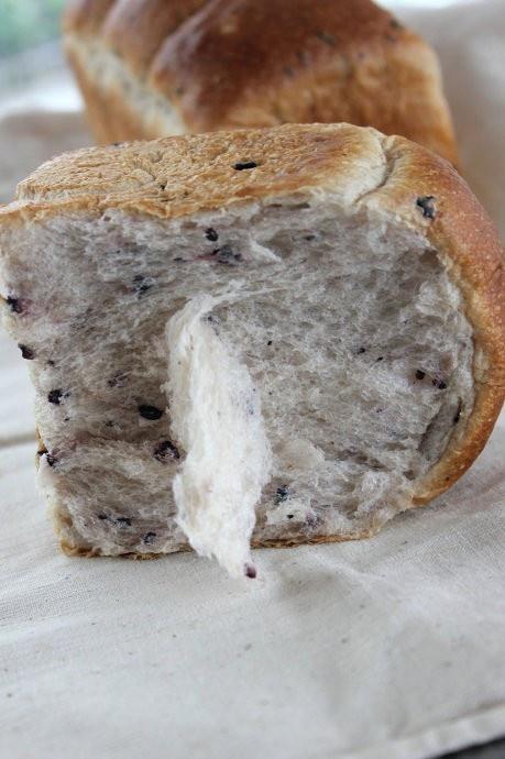 黑米北海道牛奶吐司的做法