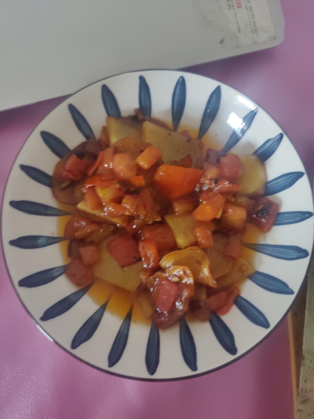 西红柿炒土豆