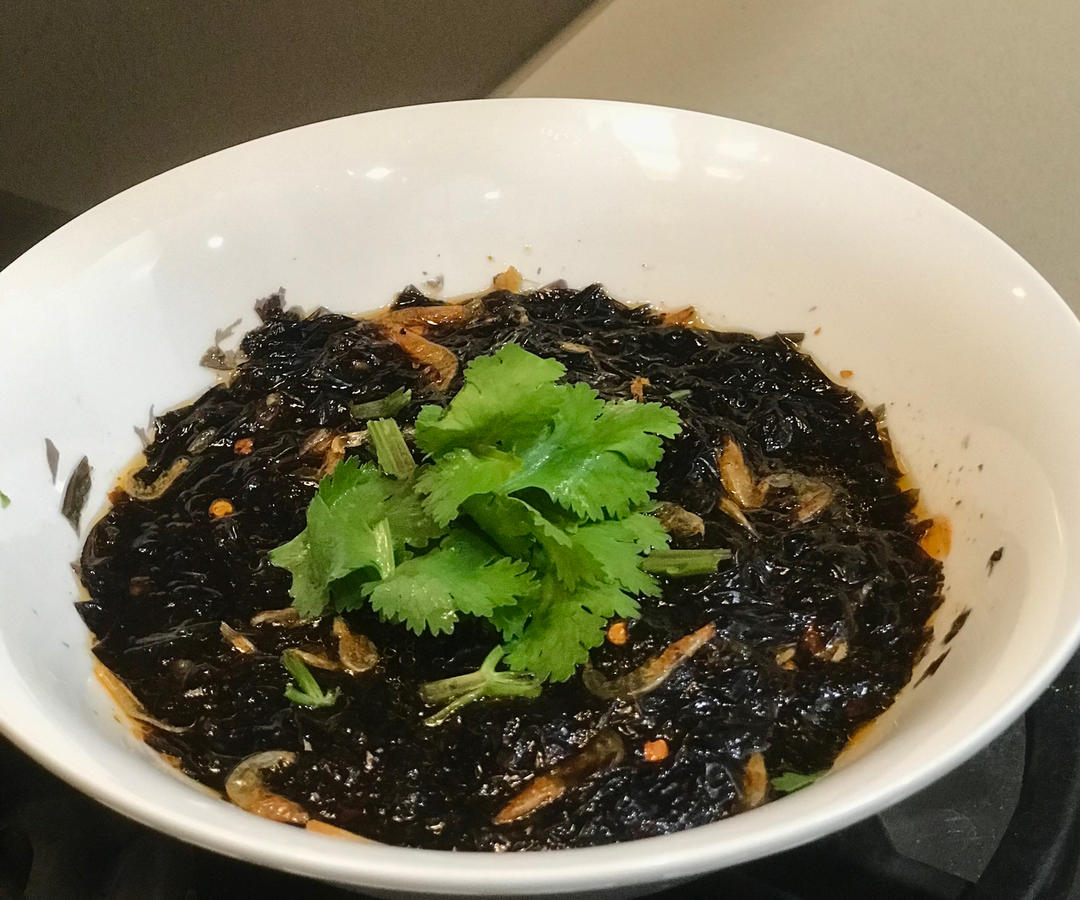 虾皮拌紫菜