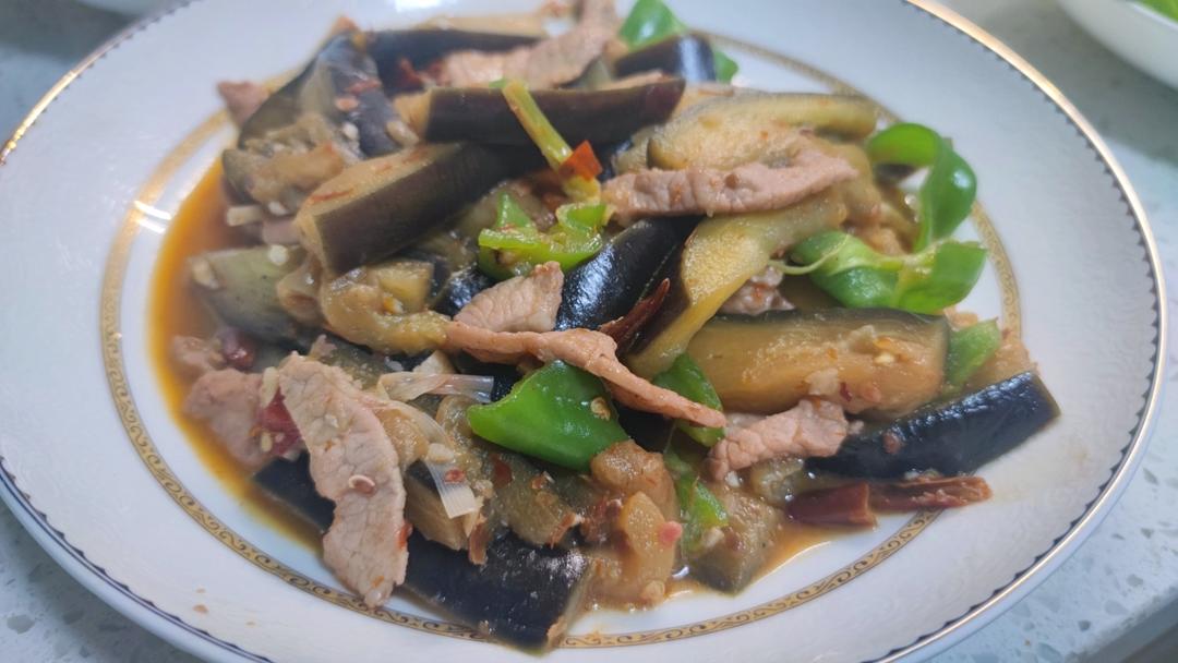 少油版茄子炒肉