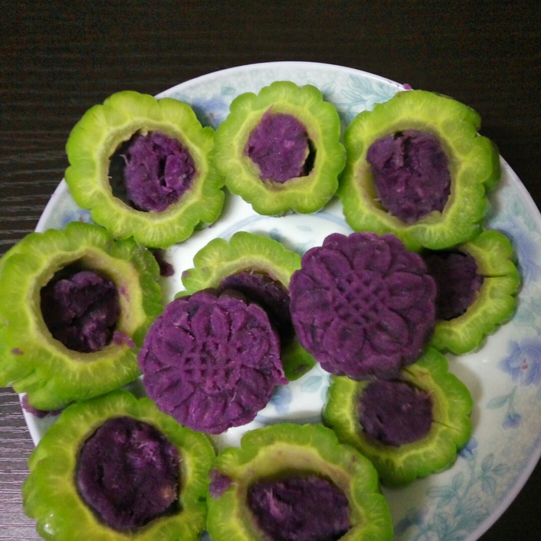 清脂圣品·苦瓜紫薯圈