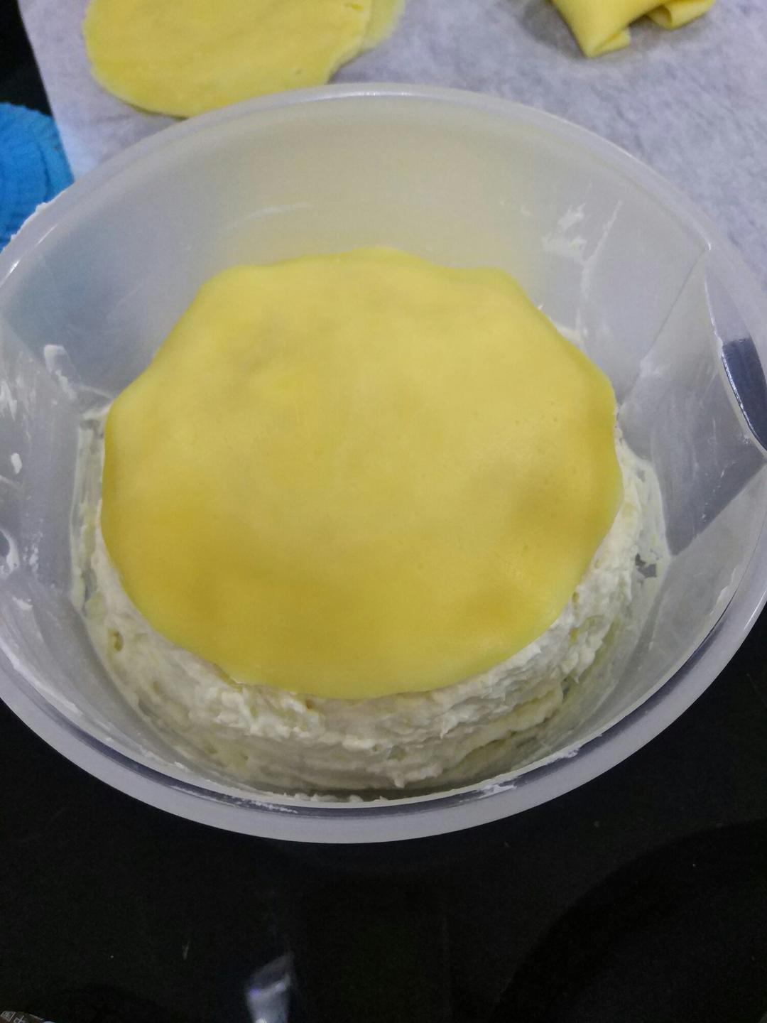 榴莲千层（超软糯蛋皮配方٩( ᐛ )و