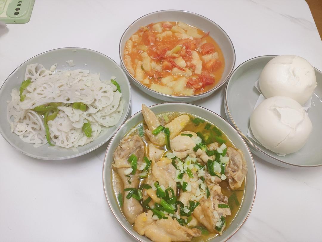 蔥油蒸三黃雞