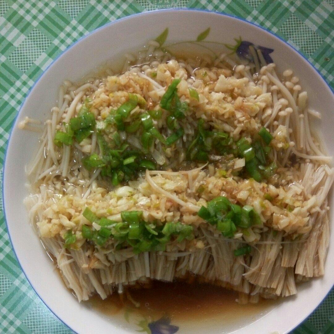 蒜蓉蒸金针菇