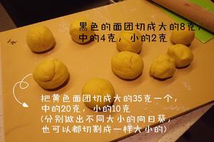 向日葵馒头(自发粉版)的做法 步骤5