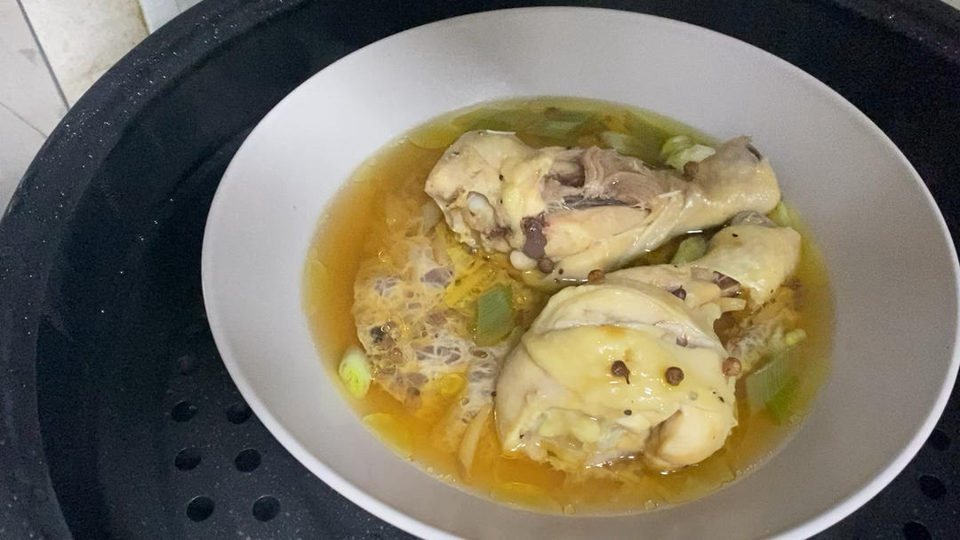 ㊙️不加一滴水不滴油，超好吃的椒盐蒸鸡腿