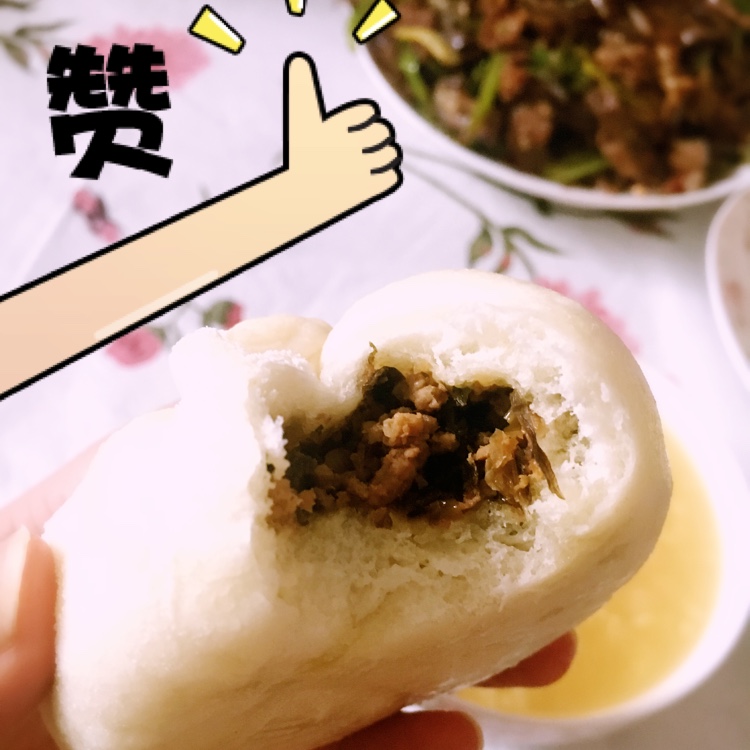 面包机版超松软牛奶馒头