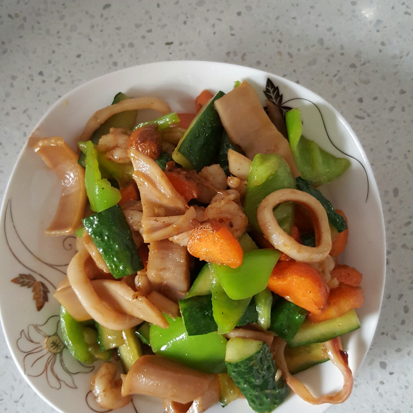 蚝油烩海鲜杂