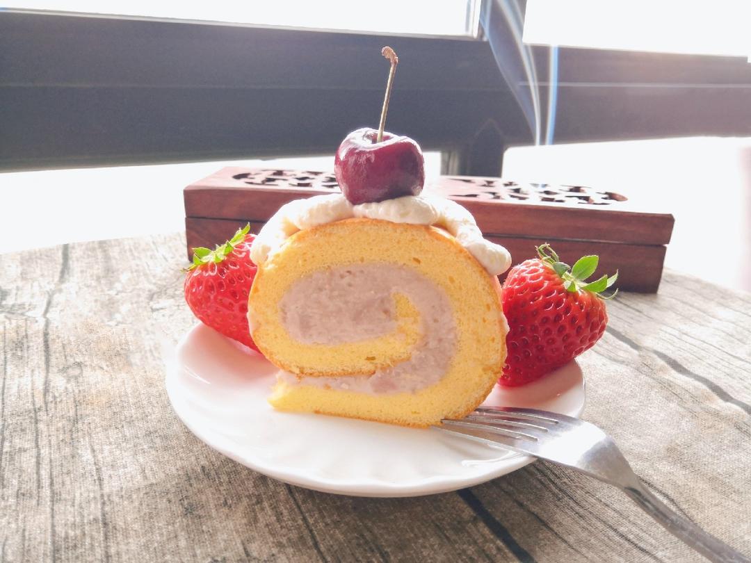 香芋紫薯蛋糕卷