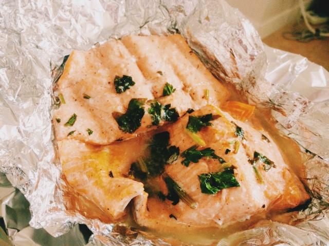 法式烤鳟鱼的做法