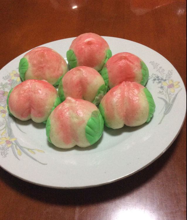 寿桃的制作方法