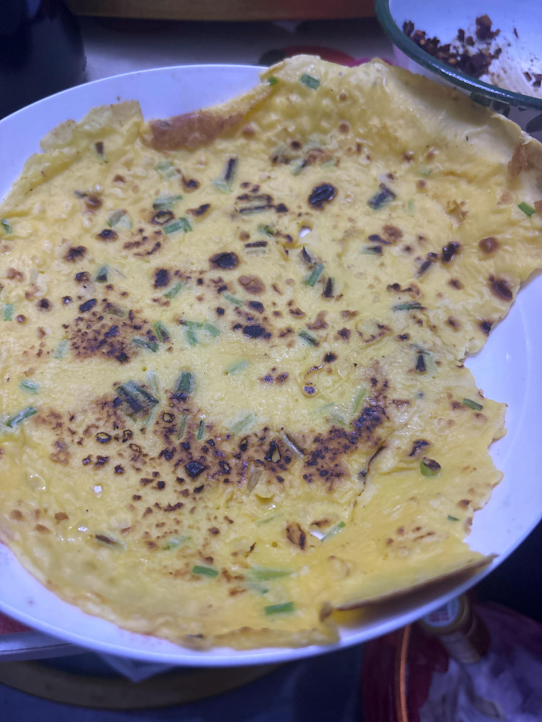 五分钟早餐：小葱鸡蛋饼