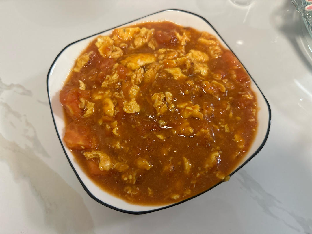 简单美味❗️好吃到舔盘的番茄炒蛋拌饭