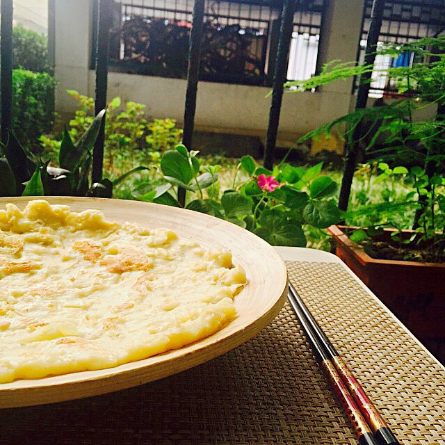 宝宝餐简单做之香煎芝士苹果饼
