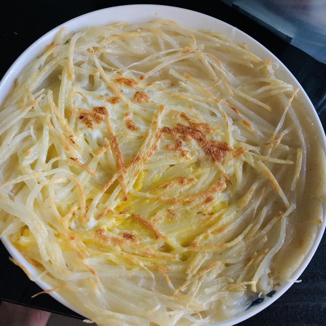 土豆丝鸡蛋饼
