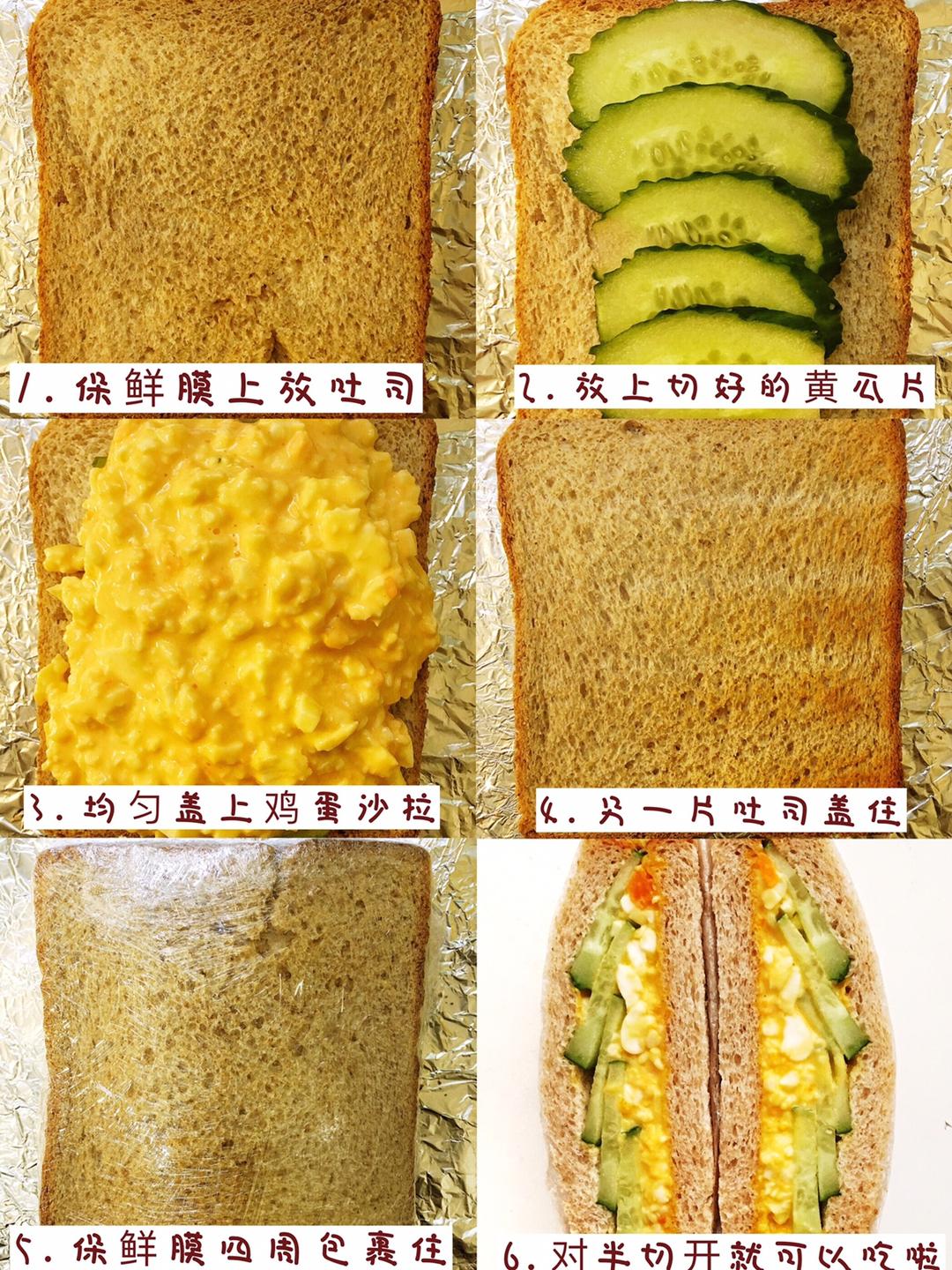 步骤图 营养健康的早餐三明治 内含调酱法的做法 营养健康的早餐三明治 内含调酱法的做法步骤 三明治 下厨房
