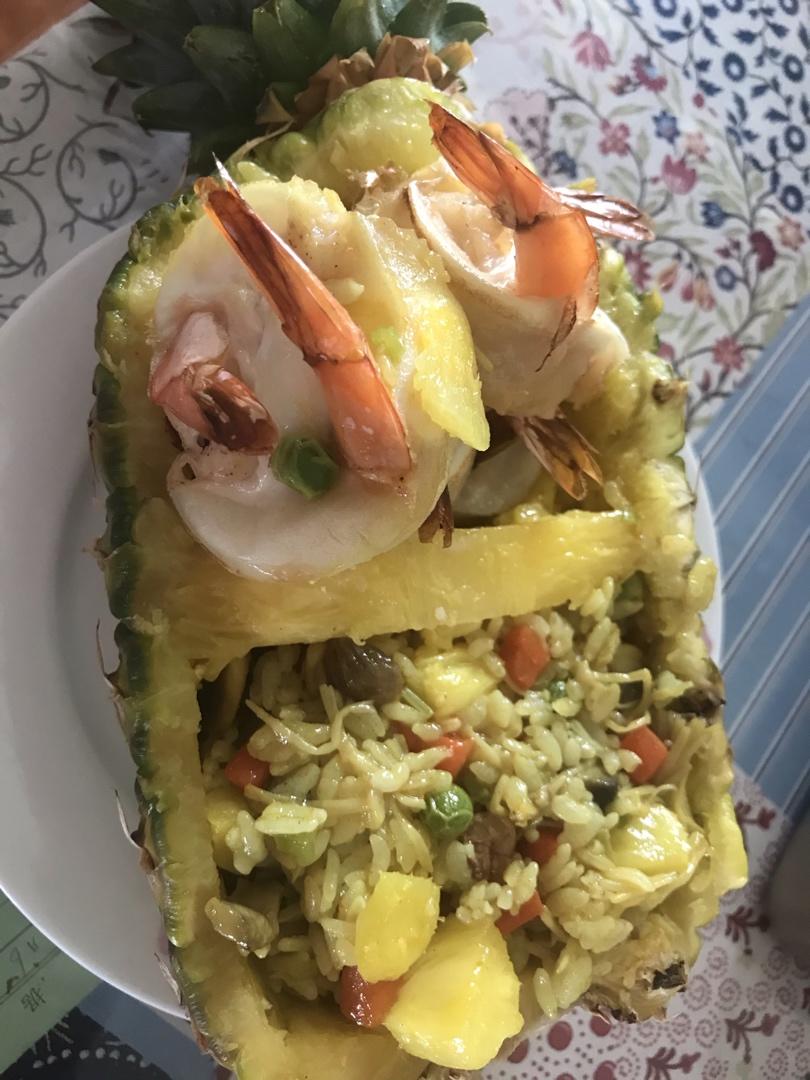【泰式菠萝炒饭】蛋炒饭差点味道，这样一弄挺好！