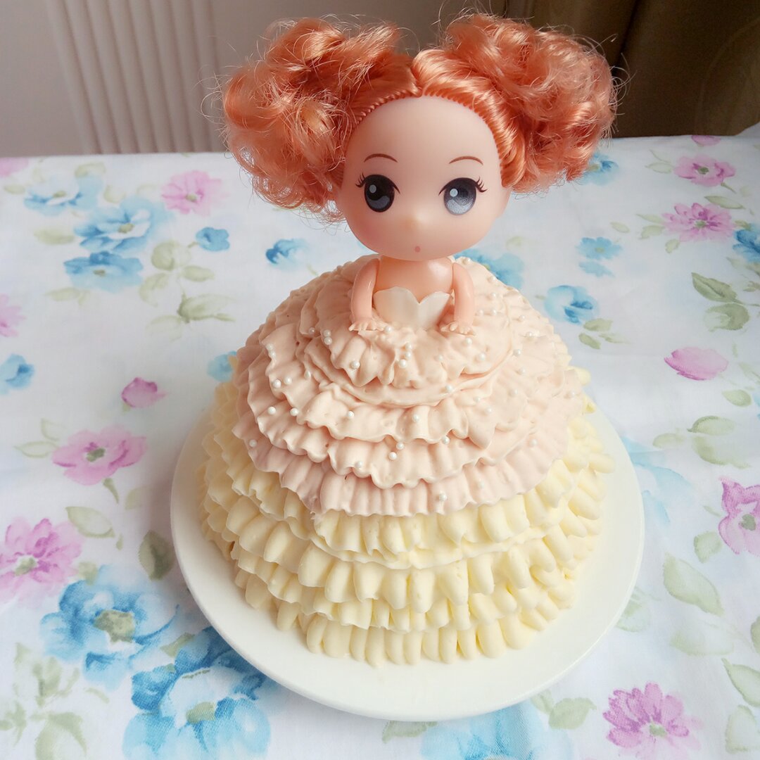 xx点心铺做的芭比娃娃蛋糕