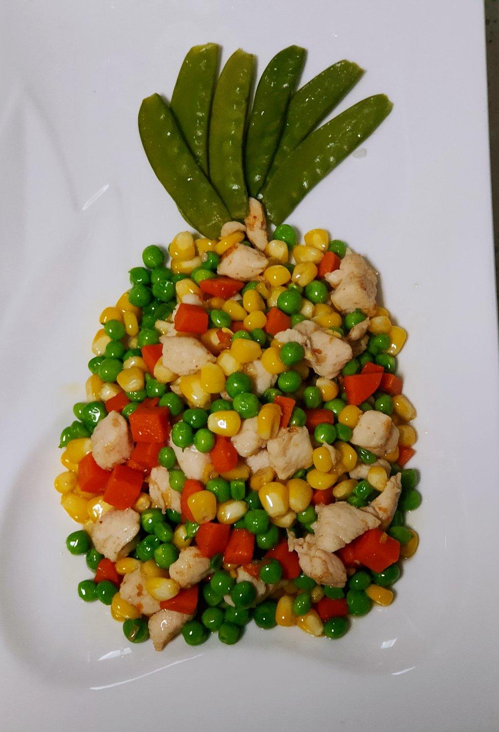 菠萝版金玉满堂（三色鸡丁）