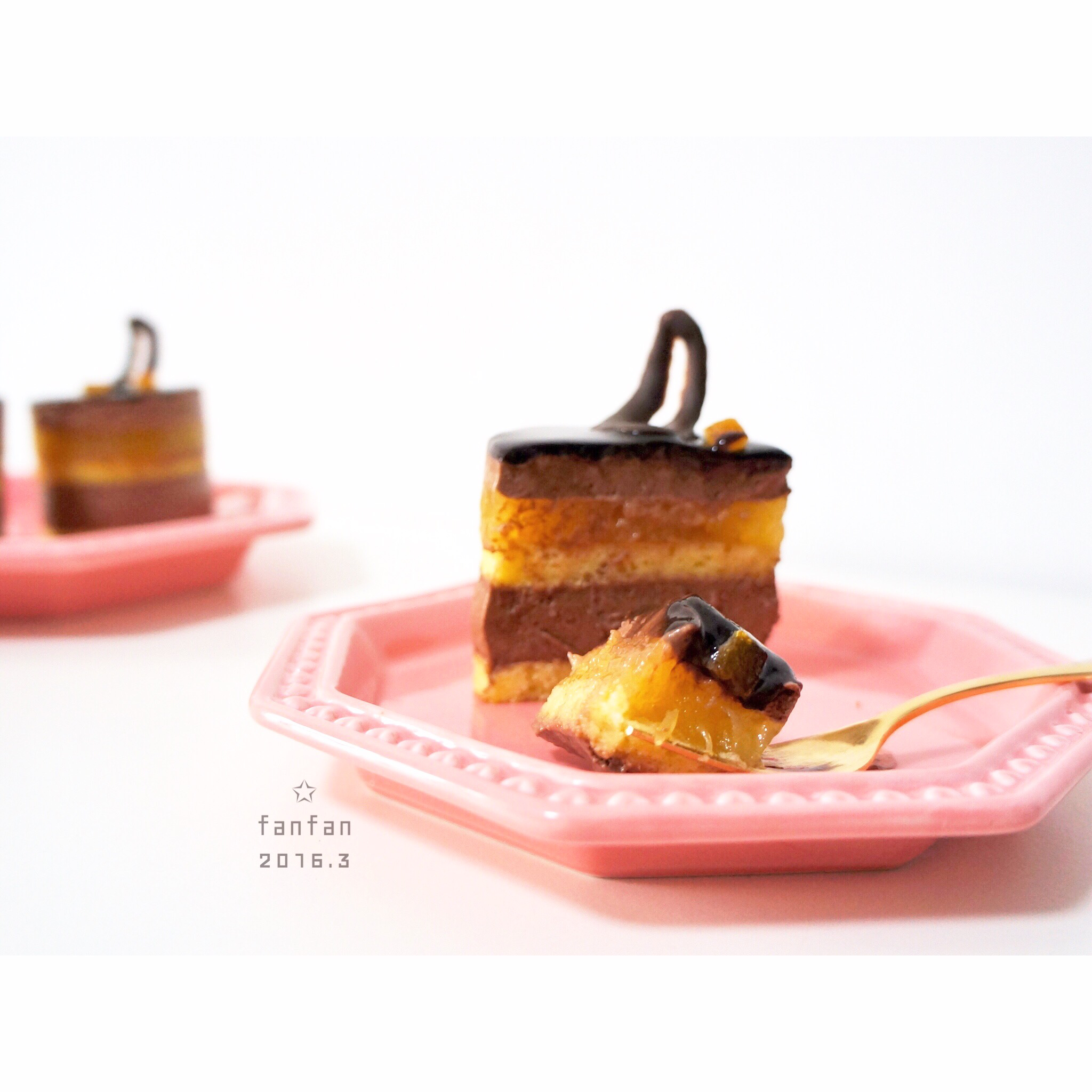 #拼颜值 也拼实力# Sunset Choco-橙子巧克力慕斯蛋糕