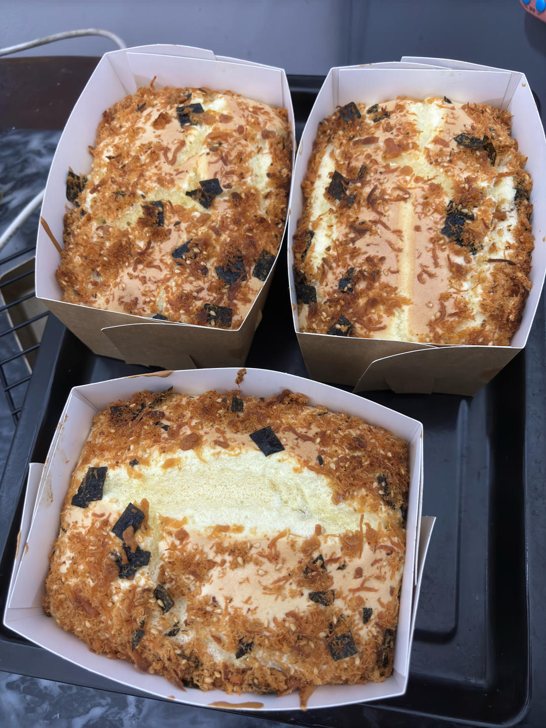 网红肉松金枕蛋糕，无泡打粉