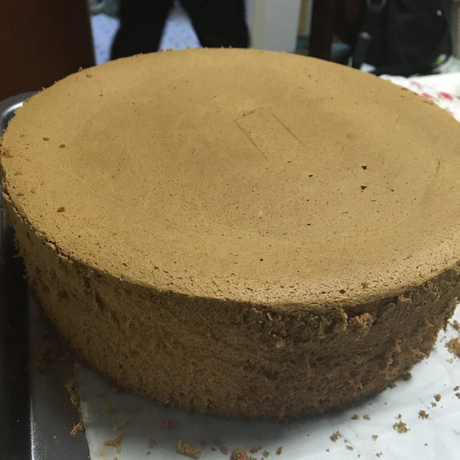 超简单完美戚风蛋糕（6寸2蛋）附打发、翻拌、脱模视频