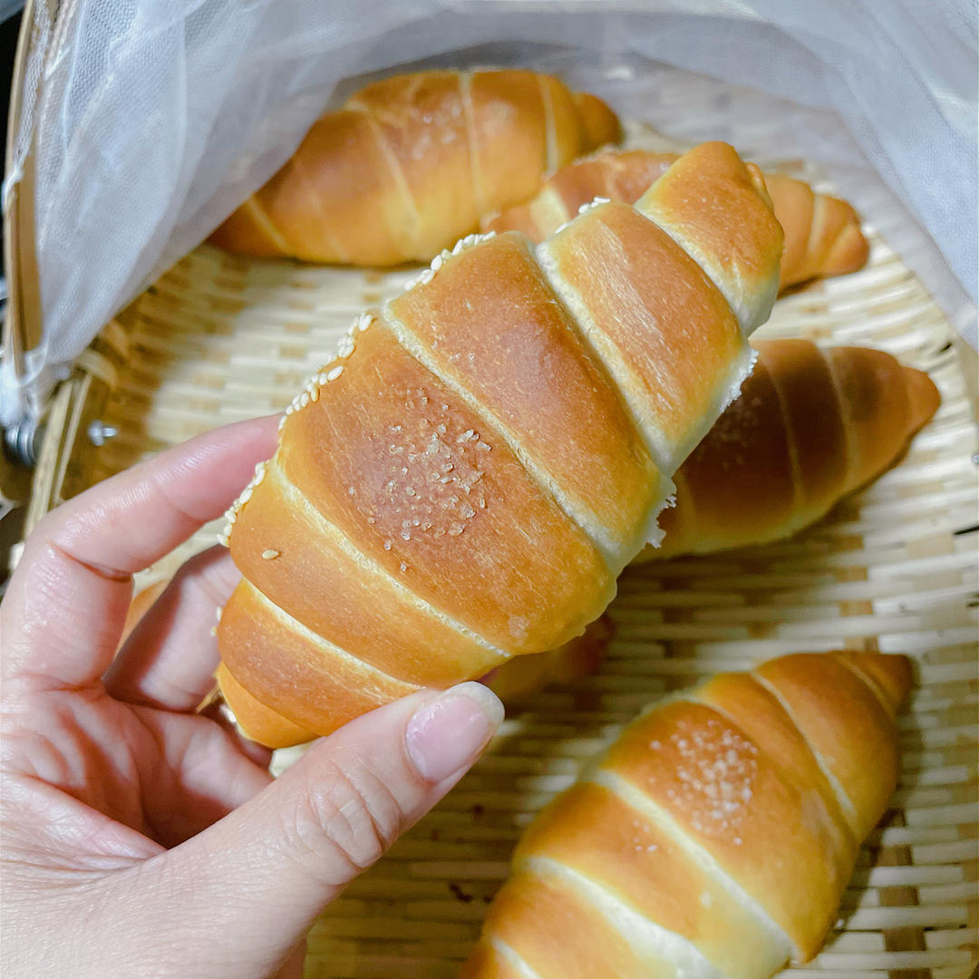 咸香酥脆的盐面包
