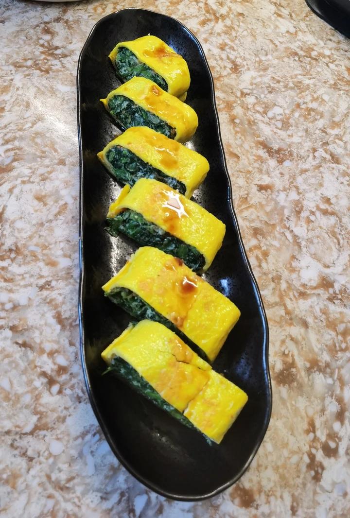 清爽低脂生菜鸡蛋卷