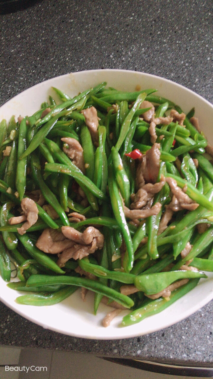 刀豆炒肉丝
