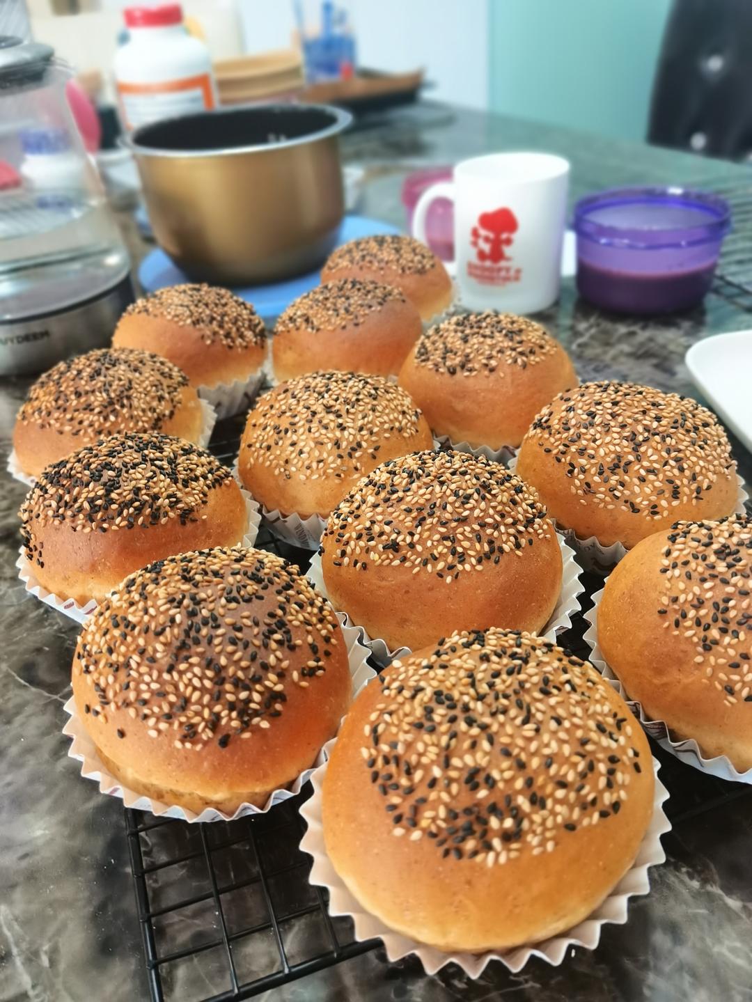 黑麦汉堡胚