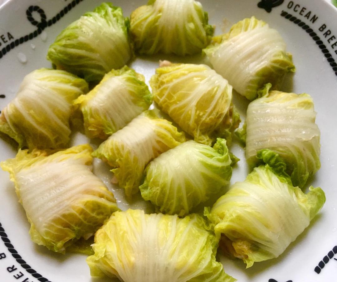 娃娃菜鸡肉卷