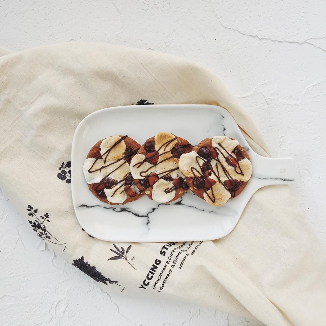 花生岩纹巧克力软曲奇