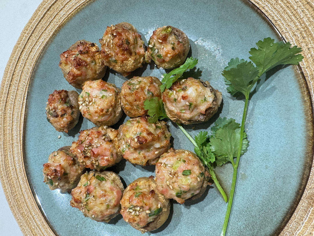 口气炸锅减脂口蘑虾滑的做法