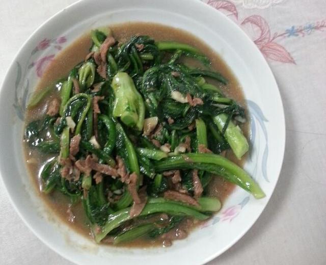 肉炒油麦菜的做法