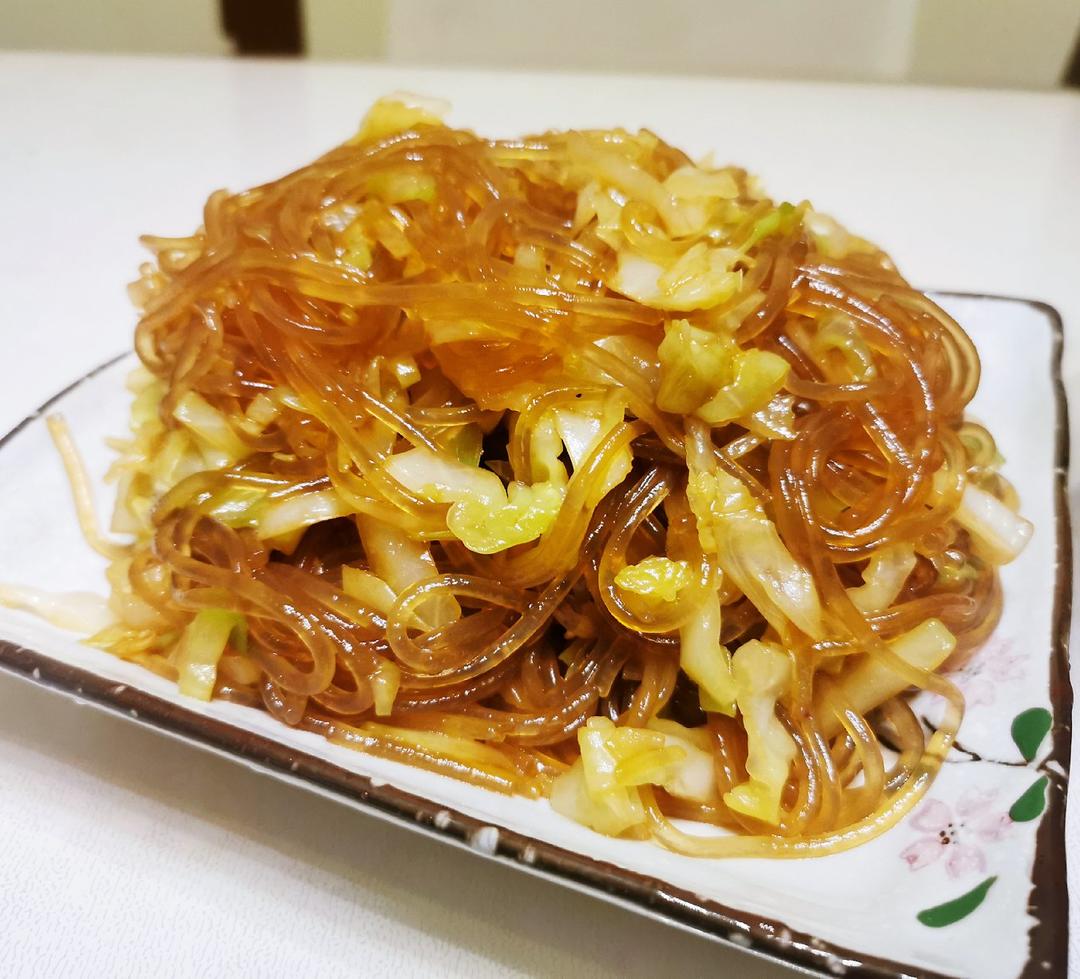 包菜炒粉丝