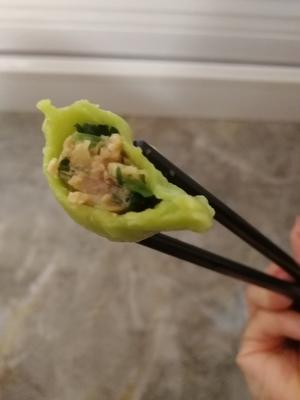 菠菜饺子皮芹菜肉馅的做法 步骤10