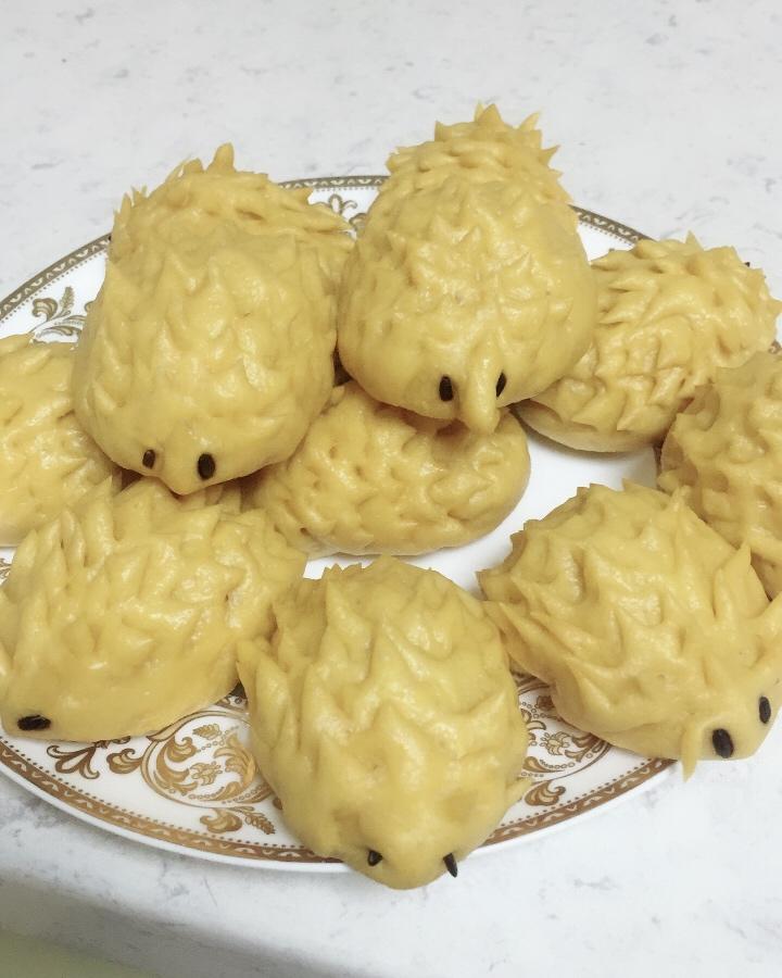 南瓜刺猬馒头
