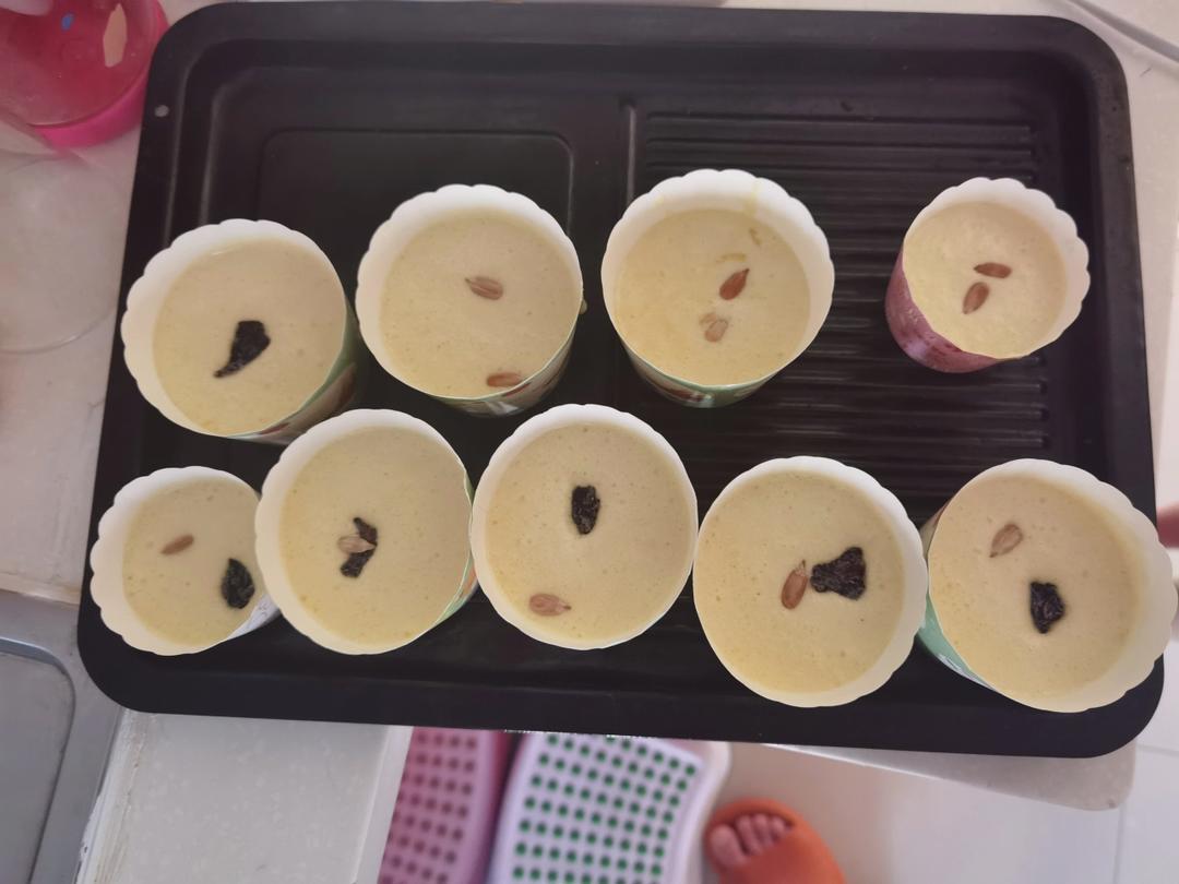 纸杯蛋糕 8寸戚风蛋糕的量